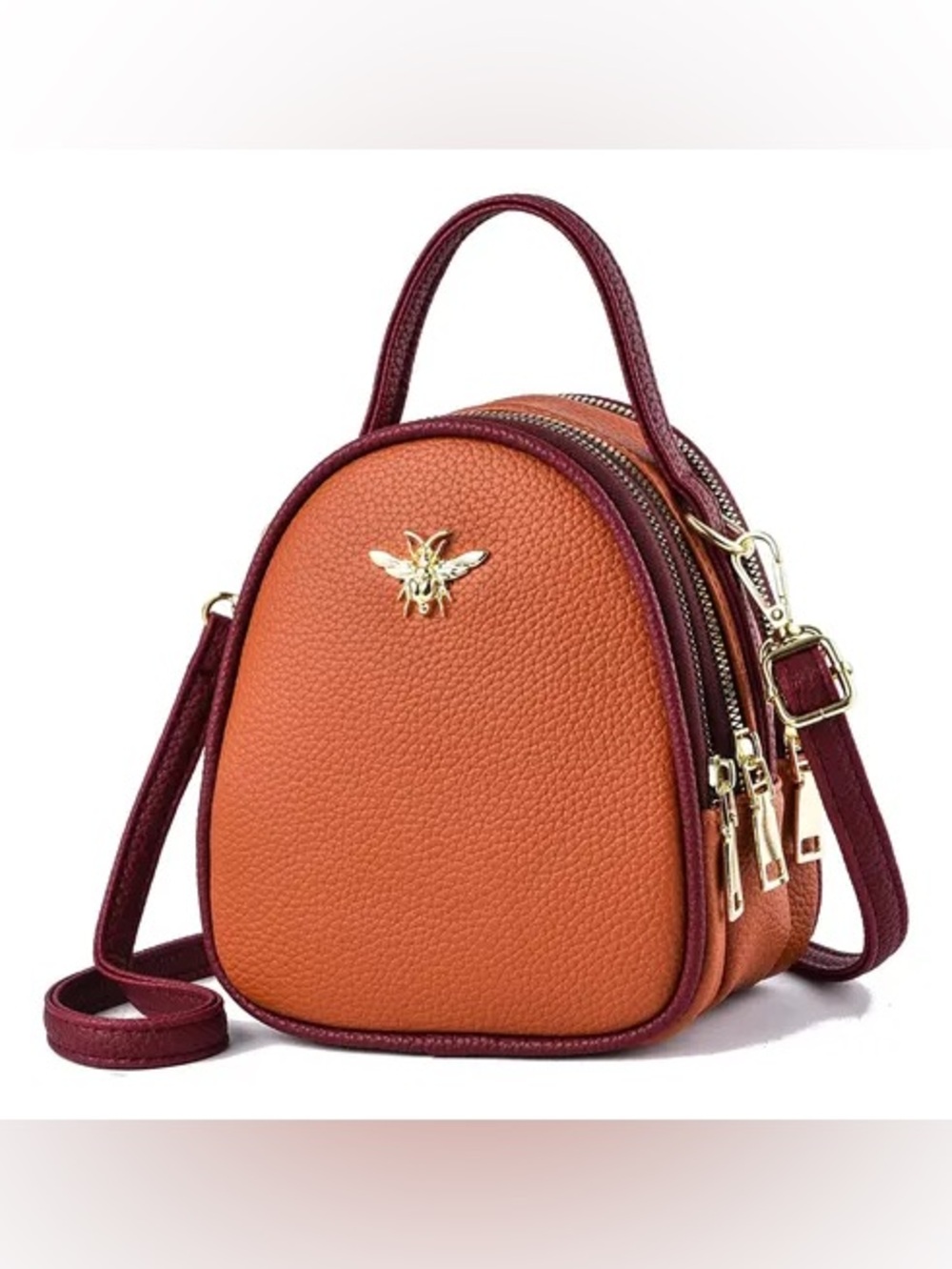 Women Shell Handbag Shoulder Crossbody Bag Brown new.